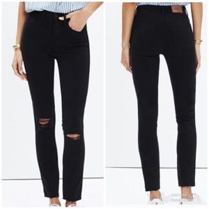 Madewell 10” High Rise Distressed Jeans